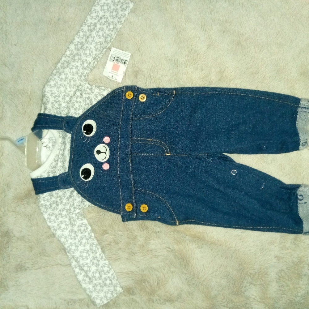 0/3 month 2-piece overall set